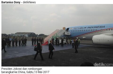 Presiden Jokowi Berangkat ke Beijing Hadiri KTT OBOR