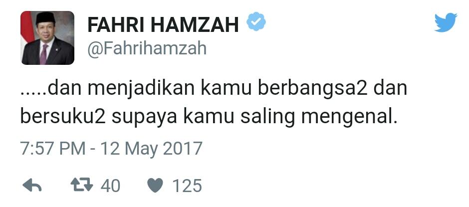 Postingan Mengejutkan Fahri Hamzah Sehari Sebelum Digeruduk Massa di Manado