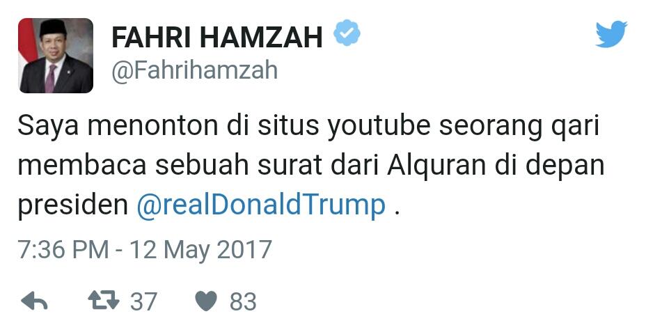 Postingan Mengejutkan Fahri Hamzah Sehari Sebelum Digeruduk Massa di Manado