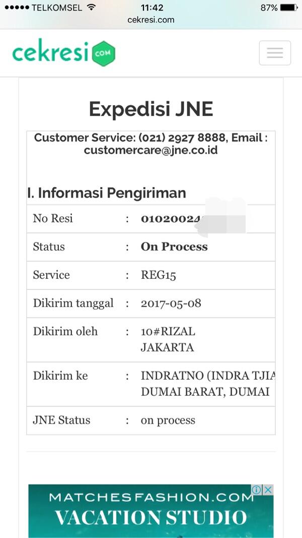 Jne regular paket ,..sampe hampir seminggu. Status barang masih ngendon di bandara