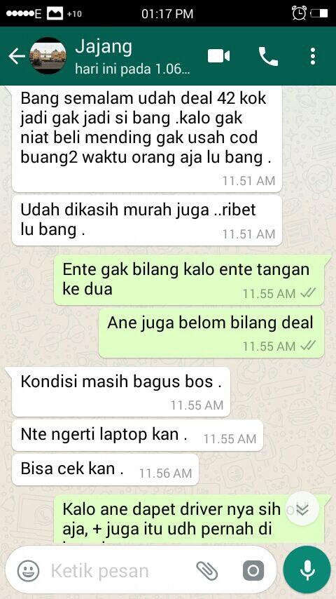 Penjual OLX Gak Sabar + No Recomen