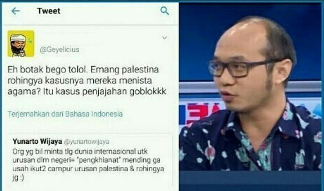 Keblinger! Yunarto Samakan Kasus Ahok dengan Palestina dan Rohingya
