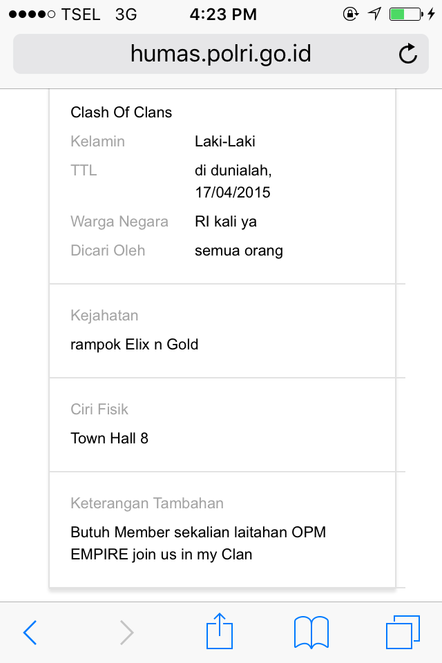 Situs polri di hack ??