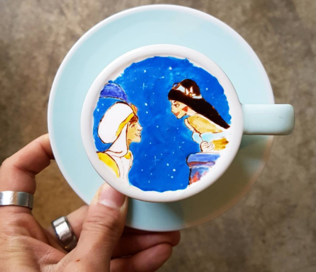 Mirip Lukisan, Agan Tega Buat Minum Latte Art ini?