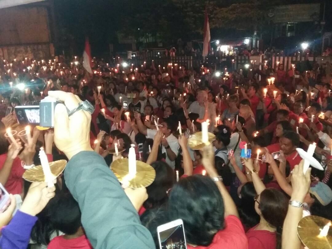 Aksi 1.000 Lilin di Kota Jambi Perkuat Toleransi