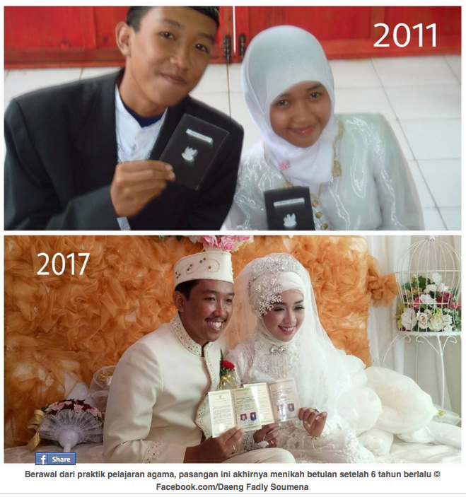 Berawal Dari Praktik Pelajaran Agama, Pemuda Ini Nikahi Teman