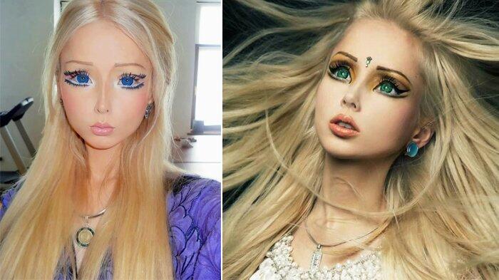 Biasa Tampil Dengan Make Up, Begini Wajah Asli Manusia Barbie