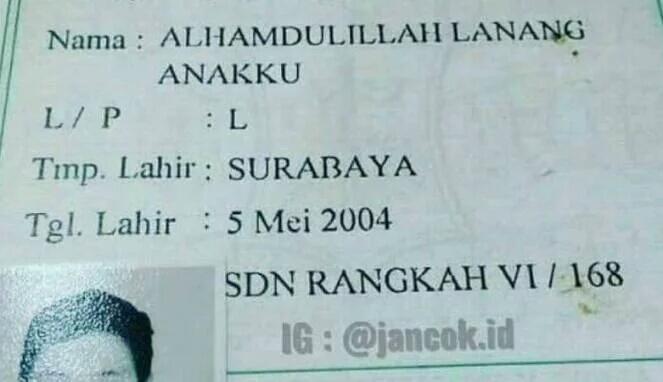Bocah Ini Bernama Alhamdulillah Lanang Anakku
