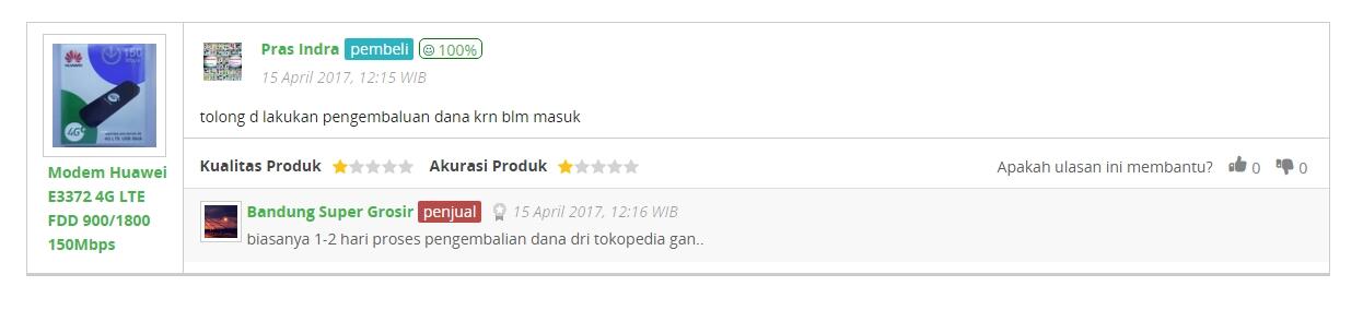 Laporan penipuan di tokopedia tidak dihiraukan, Tokopedia melindungi Penjual Penipu