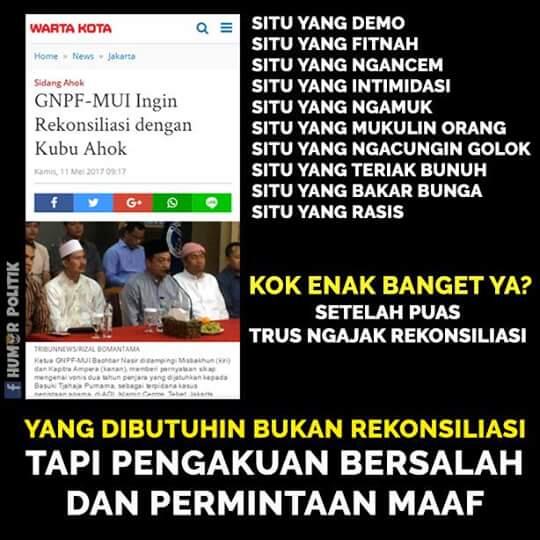 GNPF MUI Minta Rekonsiliasi, Djarot: Kok Aneh, Kami Enggak...