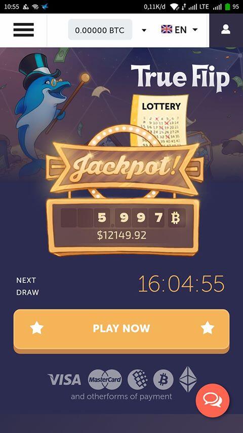 bitcoin jackpot lottery
