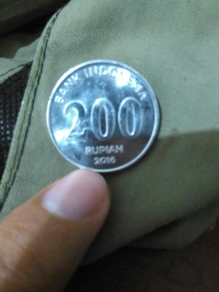 baru tahu gua uang Rp.200,- yang baru