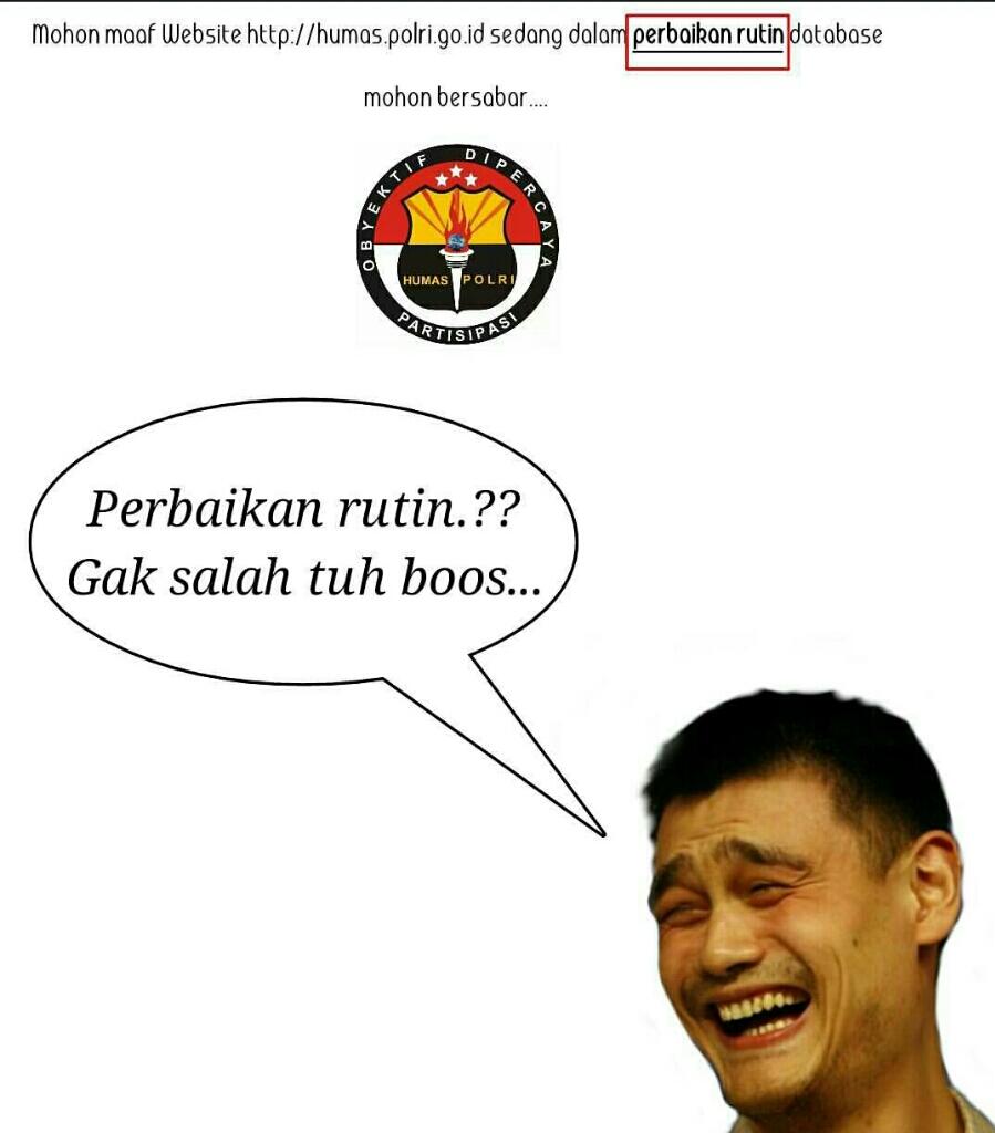 Waduh..Situs Humas Polri Kok Begini