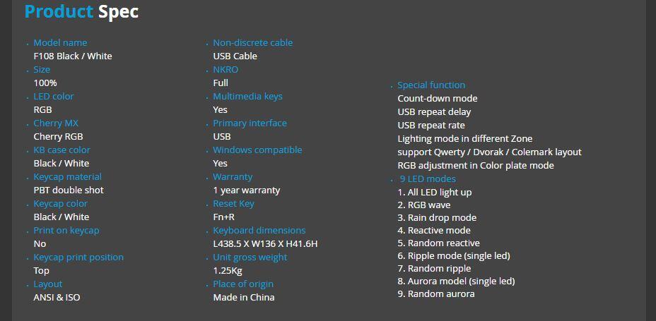 &#91; Review &#93; IKBC F87 &amp; F108 Mechanical Keyboard