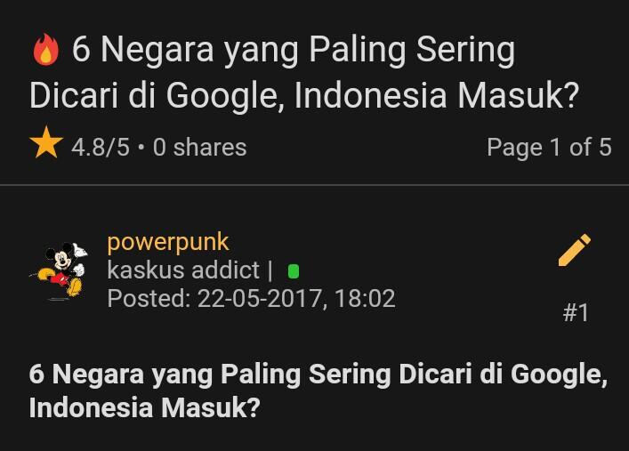 6 Negara yang Paling Sering Dicari di Google, Indonesia Masuk?