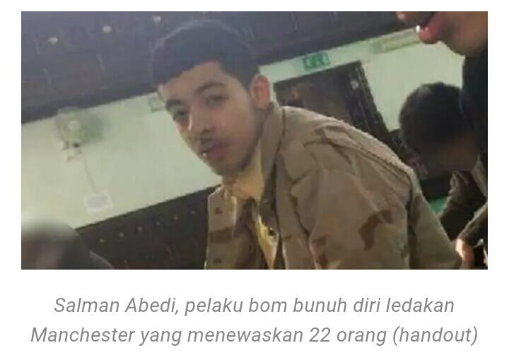 Salman Abedi, Tersangka Bomber Bunuh Diri Ledakan Manchester