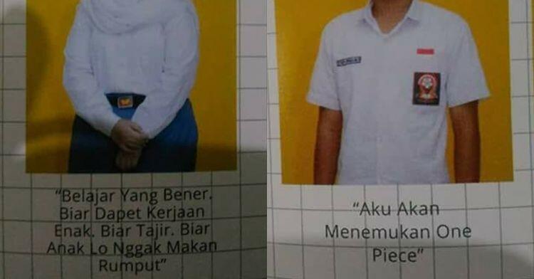 Kocak Sampai Sok Bijak, 11 Quote Buku Tahunan SMA Ini Bikin Ngakak | KASKUS