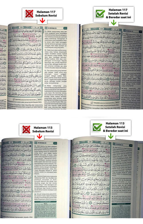 Naudzubillah, Beredar Alquran Tanpa Surat Al Maidah Ayat 51-57