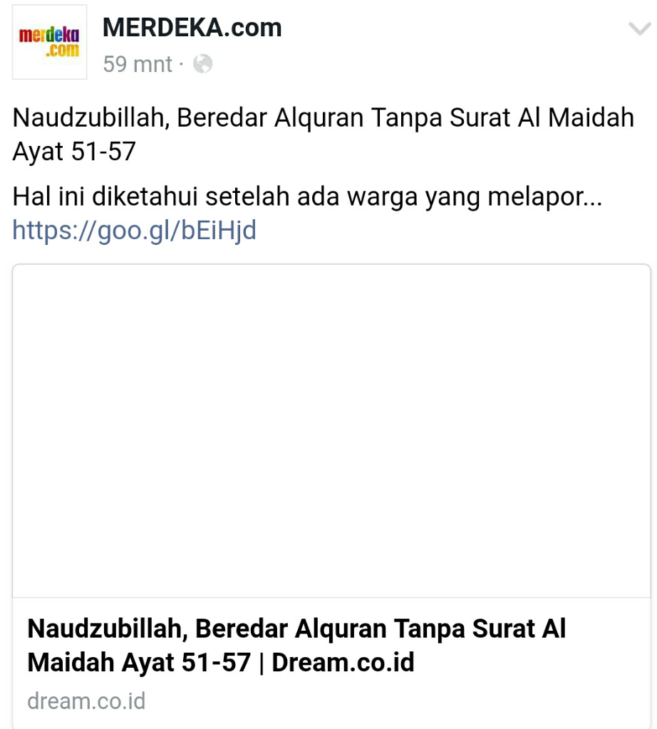 Naudzubillah, Beredar Alquran Tanpa Surat Al Maidah Ayat 51-57