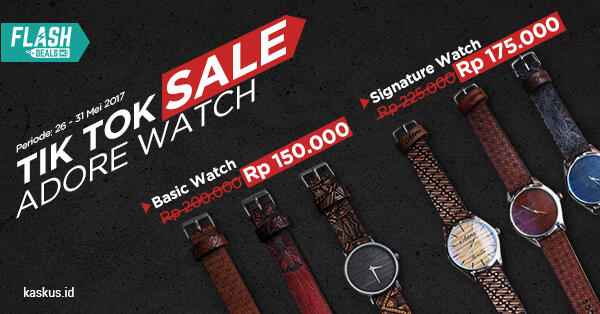 &#91;Flash Deals&#93; Jam Kolaborasi Kulit dan Batik Ini Diskon Hingga 30%! 