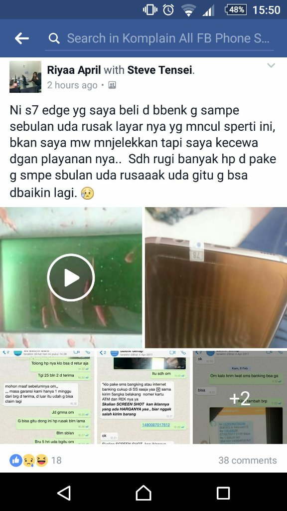 BBENK Phone SHOP Batam Berulah Lagi (Mukegile 7 Juta Ilang)