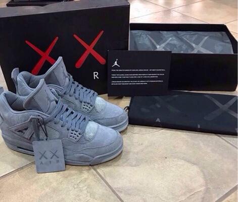 Jordan 4 Kaws Grey Купить