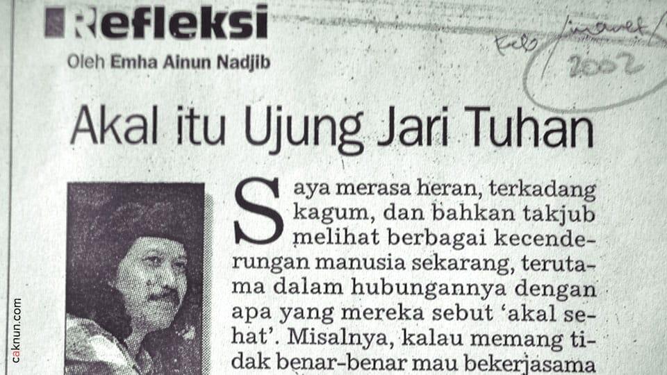 Akal Itu Ujung Jari Tuhan