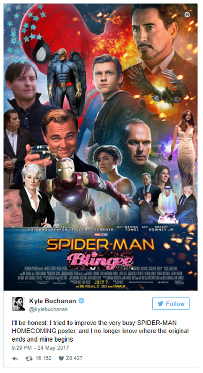 Kocak! Poster Baru Spider-Man yang Kayak Sinetron Ini Banyak Diedit di Twitter