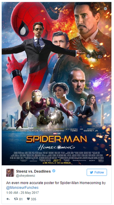 Kocak! Poster Baru Spider-Man yang Kayak Sinetron Ini Banyak Diedit di Twitter