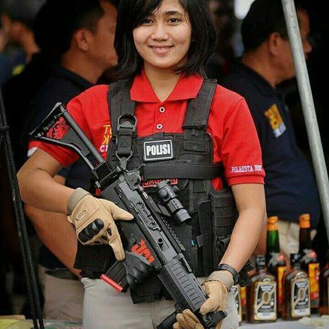 Bripda Suci, Polwan Cantik Anggota Team Jaguar yang Pernah Disabet Senjata Tajam