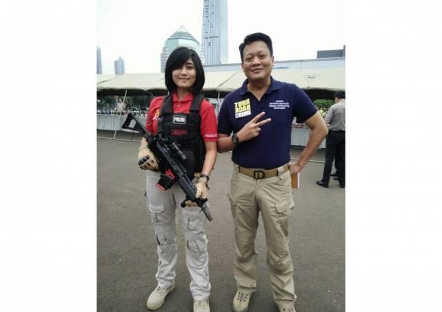 Bripda Suci, Polwan Cantik Anggota Team Jaguar yang Pernah Disabet Senjata Tajam