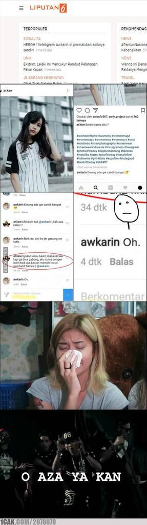 HEBOH ! Selebgram Awkarin di permalukan adiknya sendiri.