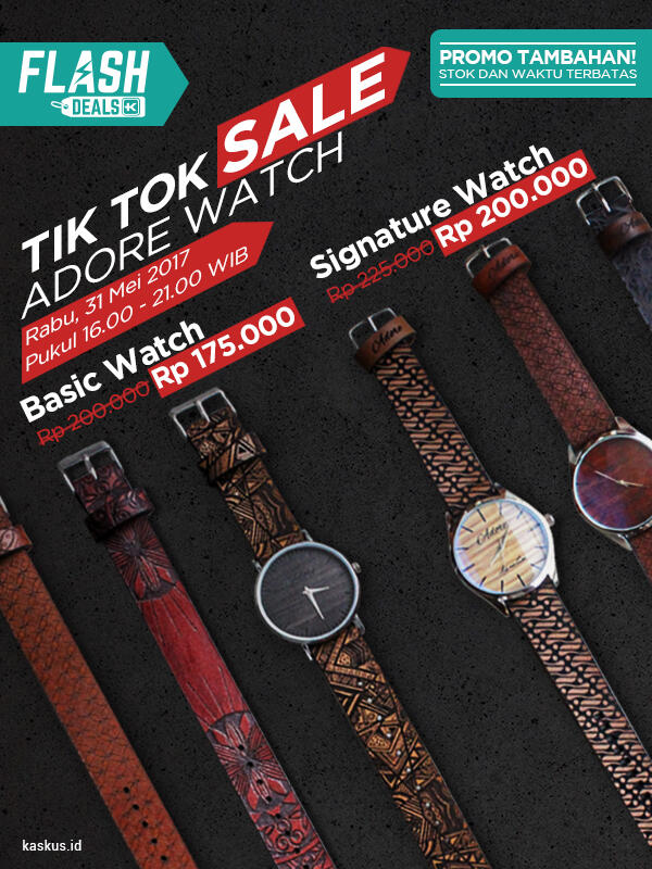 &#91;Flash Deals&#93; Jam Kolaborasi Kulit dan Batik Ini Diskon Hingga 30%! 