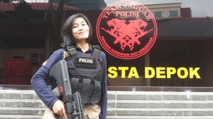 Polwan Cantik Anggota Team Jaguar Ini Pernah Disabet Senjata Tajam