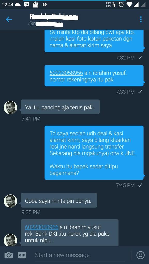 HATI-HATI TRANSAKSI DENGAN SELLER INI