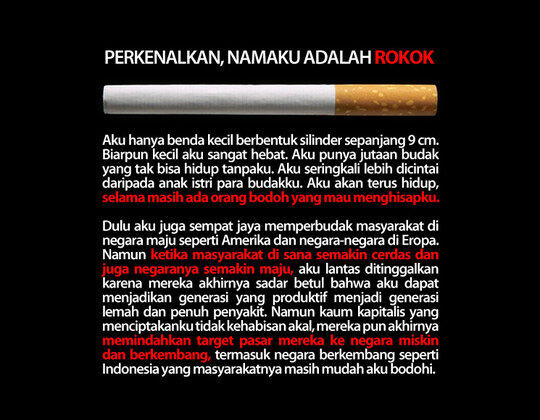 perokok sama buruknya dengan pemakai narkoba