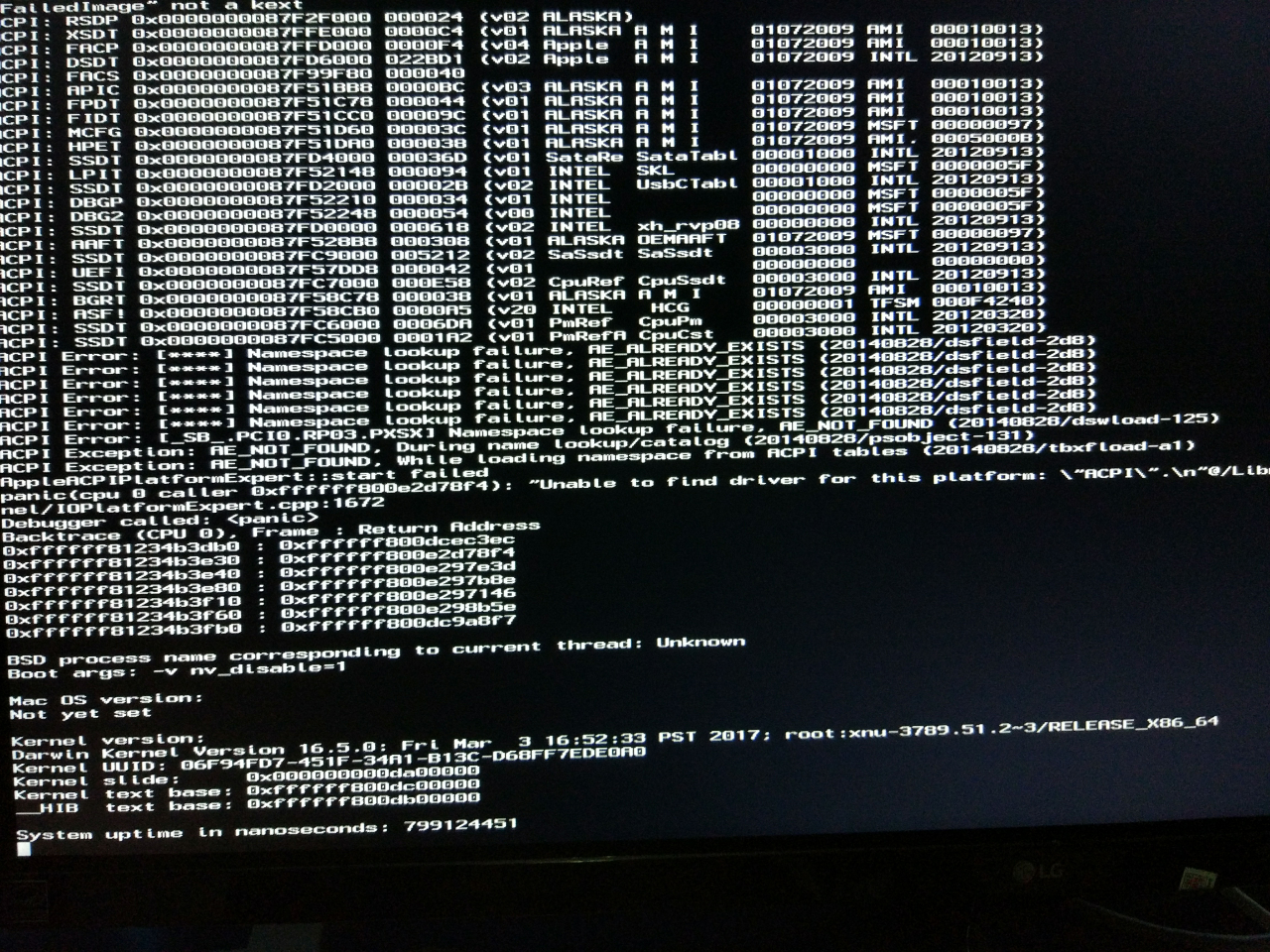 Io dll. Acpi BIOS Error. Hackintosh Error 159. Хакинтош перезагружается в начале установки. Как убрать загрузочный экран в Хакинтош.