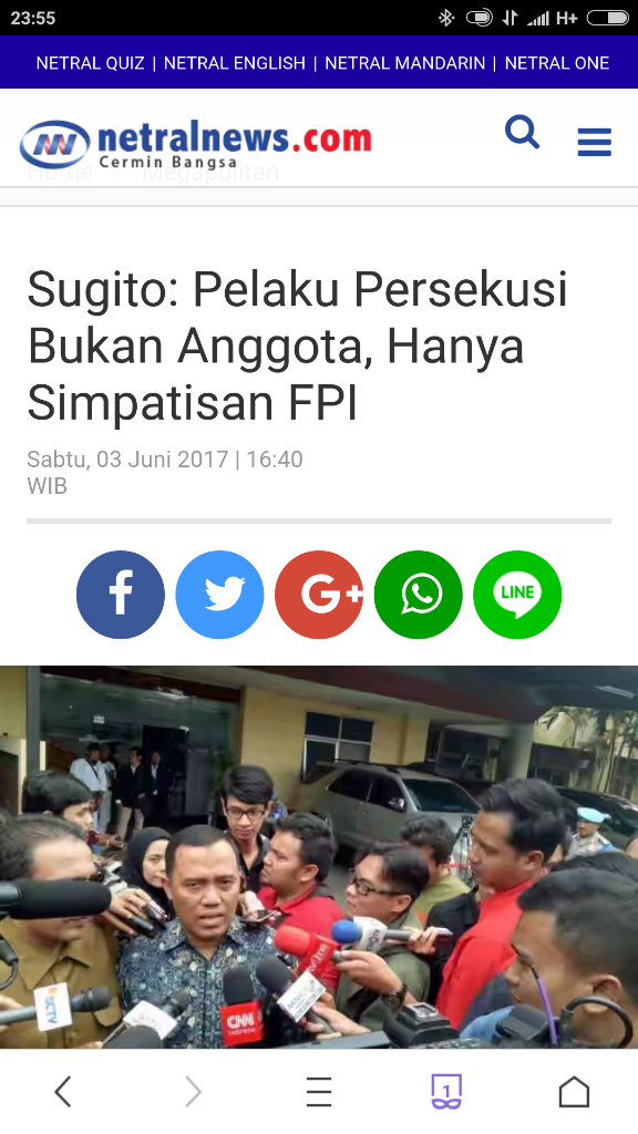 Anak Buah Prabowo Sebut Aksi Oknum FPI Bukan Persekusi