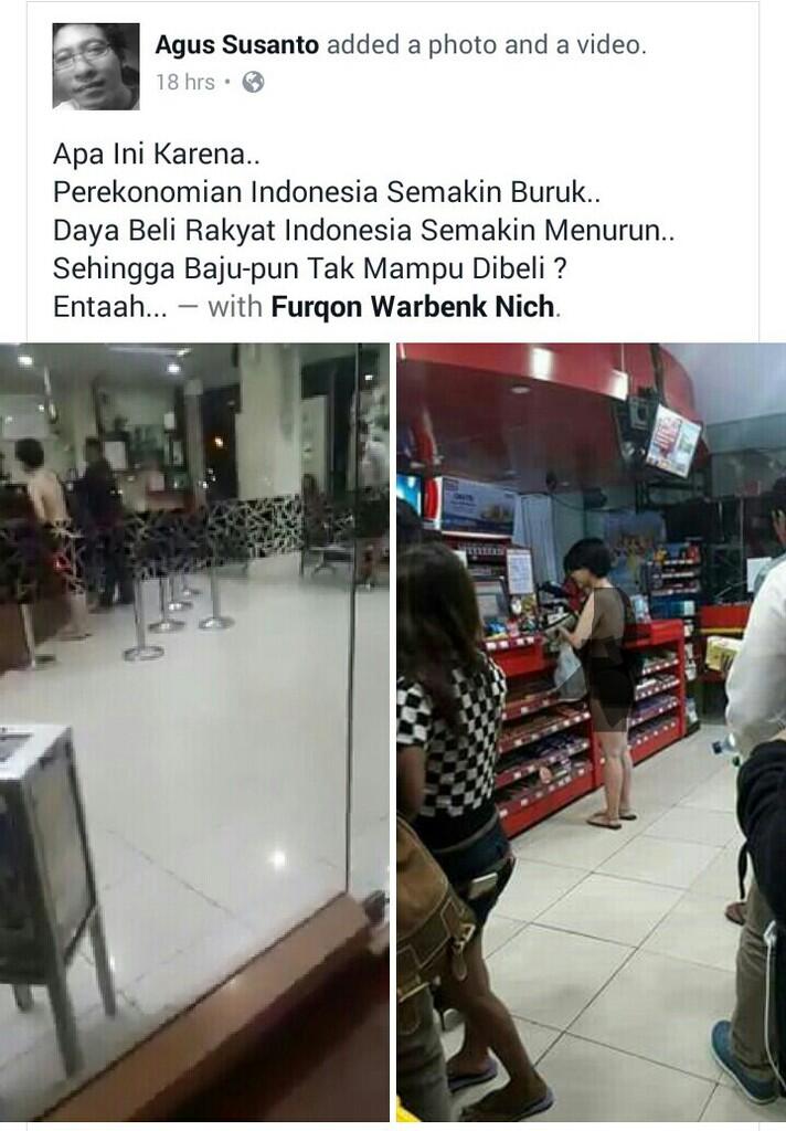 Heboh, Wanita Cantik Ini Beli Obat Gak Pake Baju Gan!