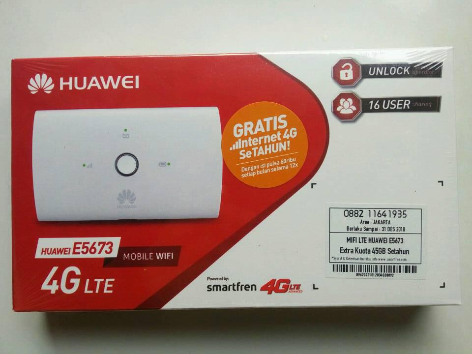 &#91;REVIEW&#93; MIFI 4G HUAWEI E5673 EXTRA KUOTA SMARTFREN 45GB UNLOCK GARANSI 3 TAHUN