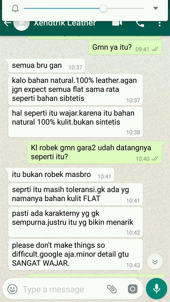 hati-hati transaksi dgn seller mahameru99 penjual xendtrik leather bag