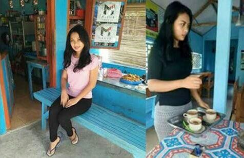 JADI VIRAL, Gadis Cantik Penjual Es Buah Ini Lihatnya Bikin Adem 