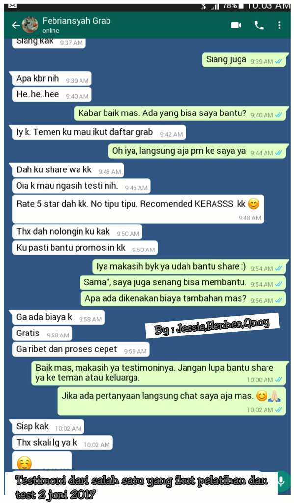 &#91;GRAB&#93; Lowongan Mitra Pengemudi