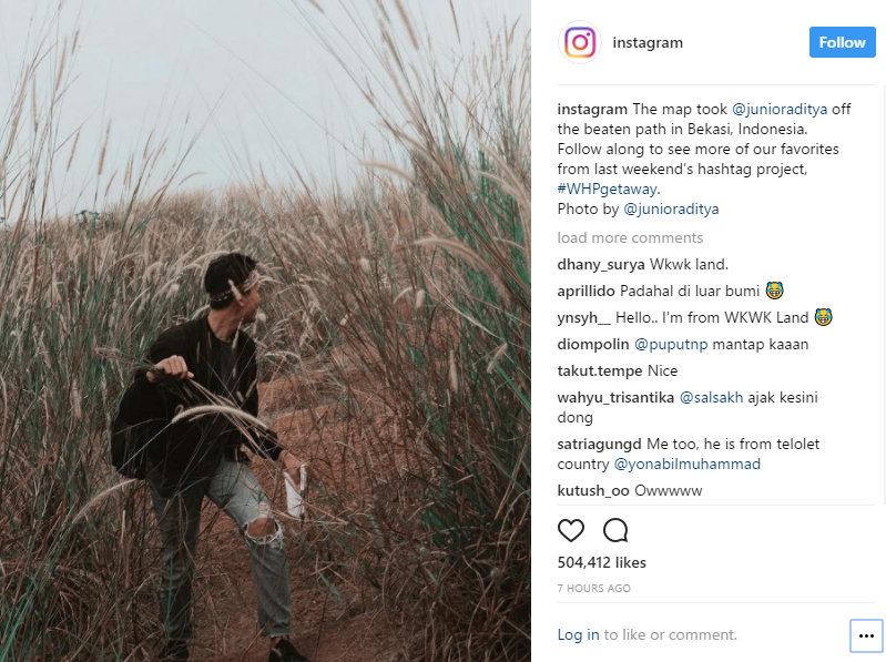 Wow, Nama Bekasi Kembali Mendunia, Kali Ini Lewat Instagram