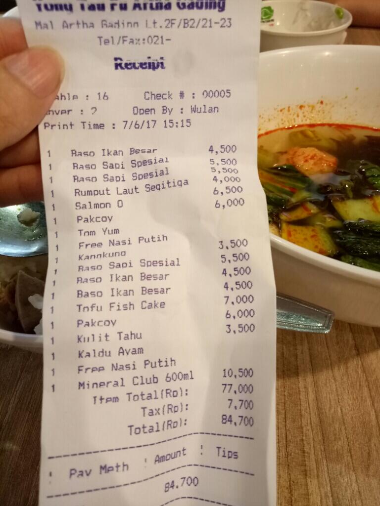 Yong Tau Fu Mal Artha Gading Jual Makanan Basi
