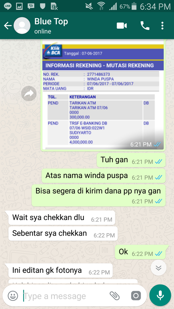 Gan ane kena tipu dikaskus, hati hati ya gan. Jgn ceroboh 