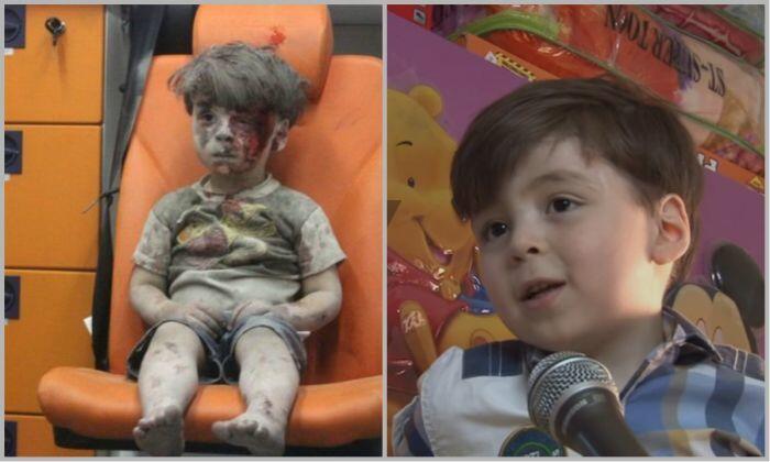 Penampilan anyar Omran Daqneesh, bocah Suriah yang berlumur darah