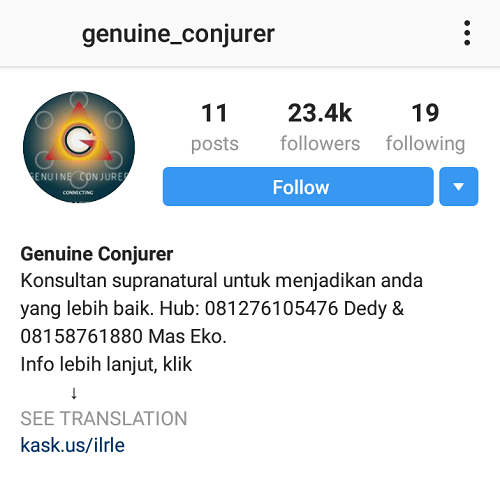 GENUINE CONJURER - LEGENDARY ENTITY.