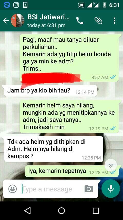 Minimnya keamanan kampus BSI Jatiwaringin