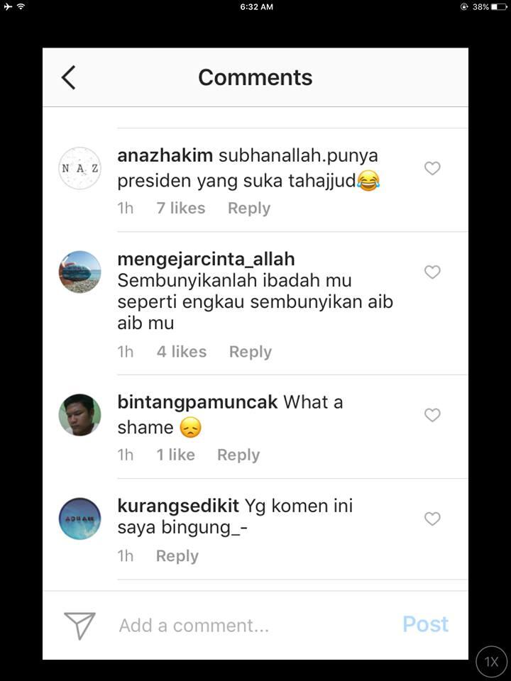 Sedang Viral , Poto jokowi shalat magribb di instagram ini tuai pro dan kontra